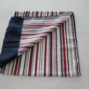 Red, White and Blue Striped Scarf